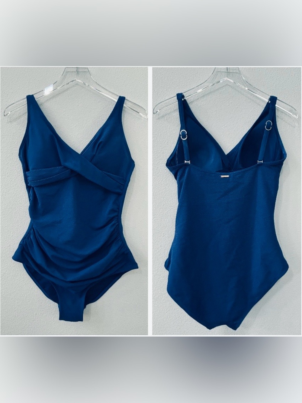 NWT Sea Level Australia Blue Cross Front Multifit One Piece Swimsuit - size 12